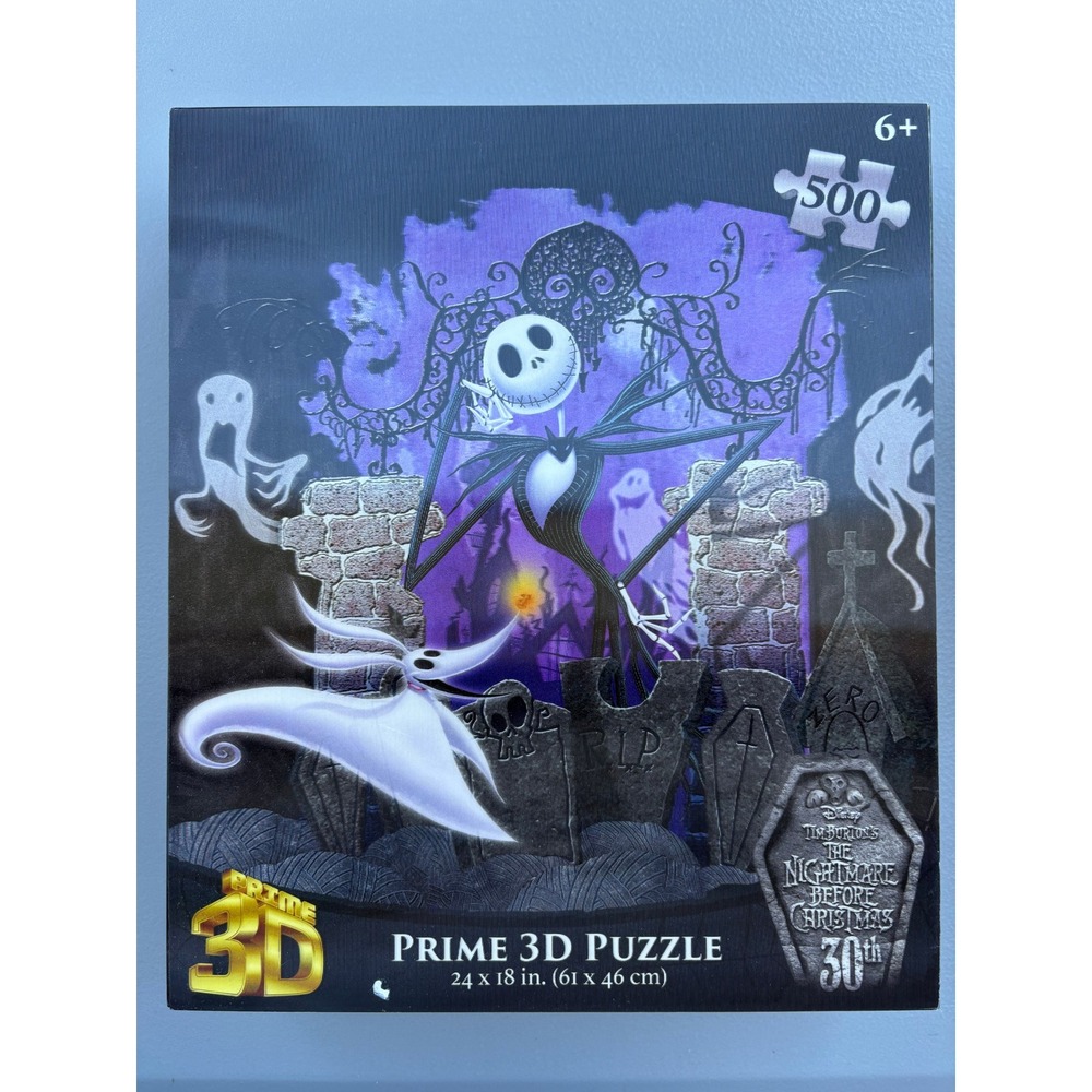 Disney Nightmare Before Christmas 30th Anniversary Prime 3D Puzzle 500pc Jack